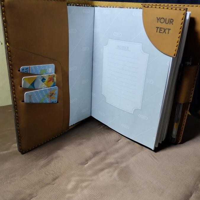 

cover sampul buku kulit handmade murah