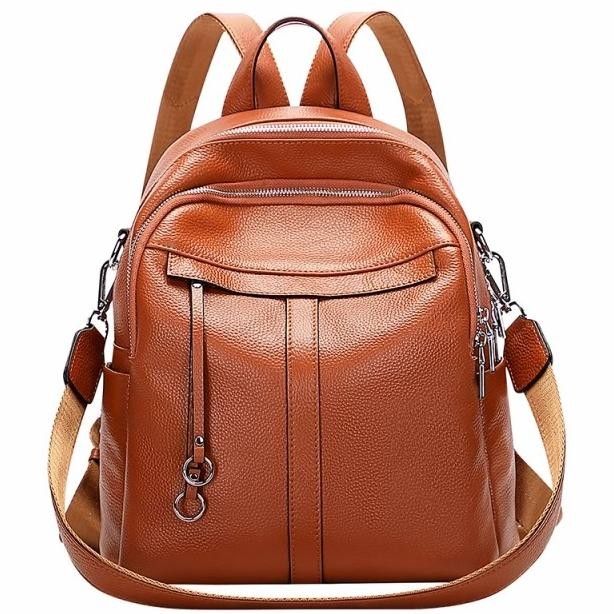 ransel kulit wanita - tas ransel wanita - backpack kulit asli garut