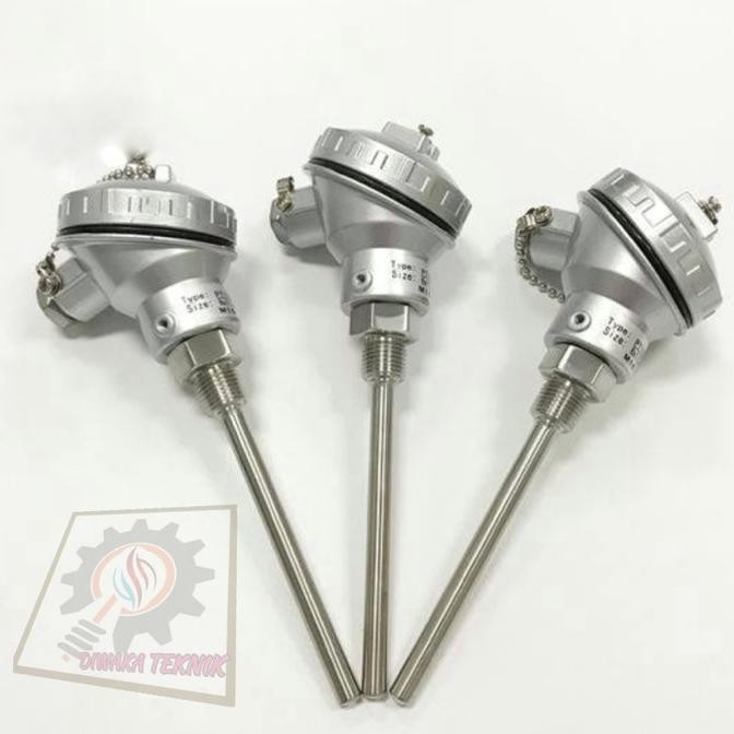 Thermocouple Type K 1000C Stik 10 Mm X 200 Mm, Drat 1/2 Npt New Stok