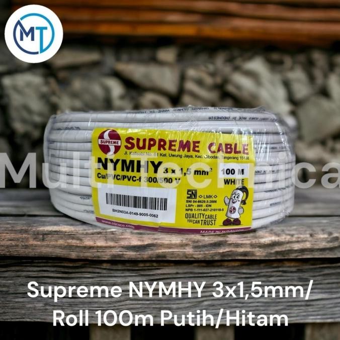 Kabel Listrik Nymhy 3X1.5 Mm Supreme / Kabel Serabut Nymhy 3X1.5 Mm New Stok