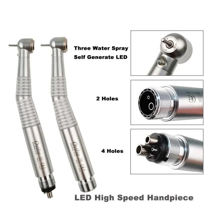 Bor Dental kecepatan tinggi, peralatan dokter gigi, bor genggam