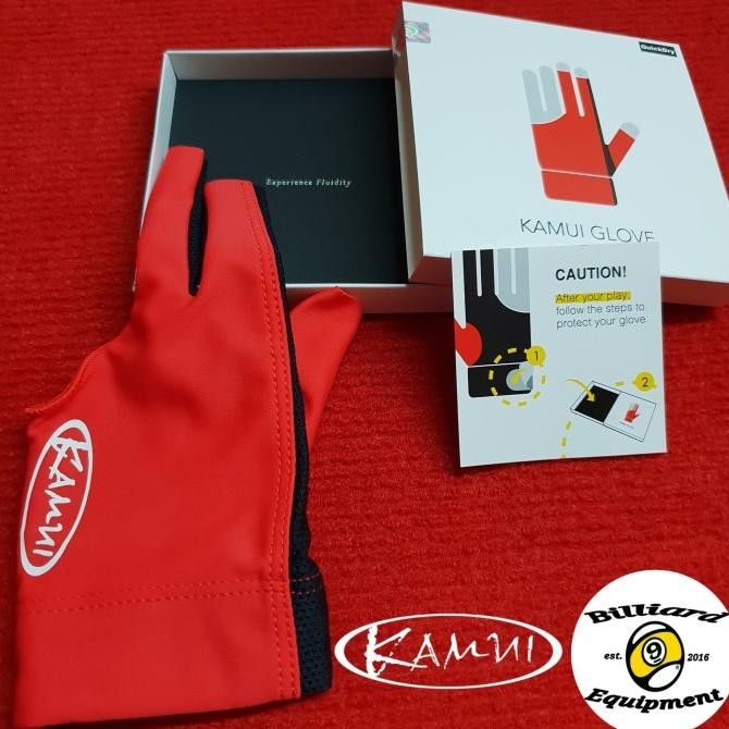Kamui Glove Red | Sarung Tangan Billiard