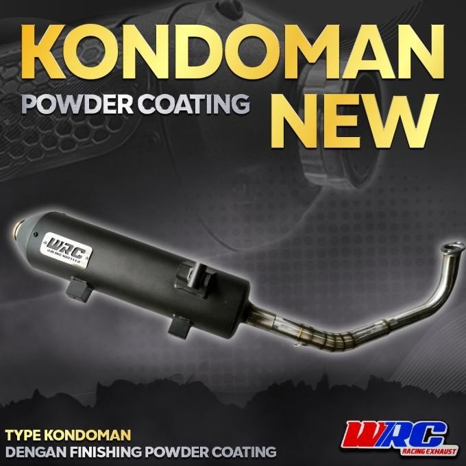 Knalpot Racing Kondoman New Wrc Vario, Nmax, Pcx, Aerox Kepuasan Terjamin