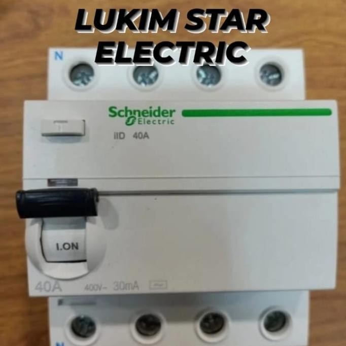 Elcb Schneider Iid 40A 4Phase 30Ma/300Ma 40A 4Phase Elcb 4P 40A Iid New Stok