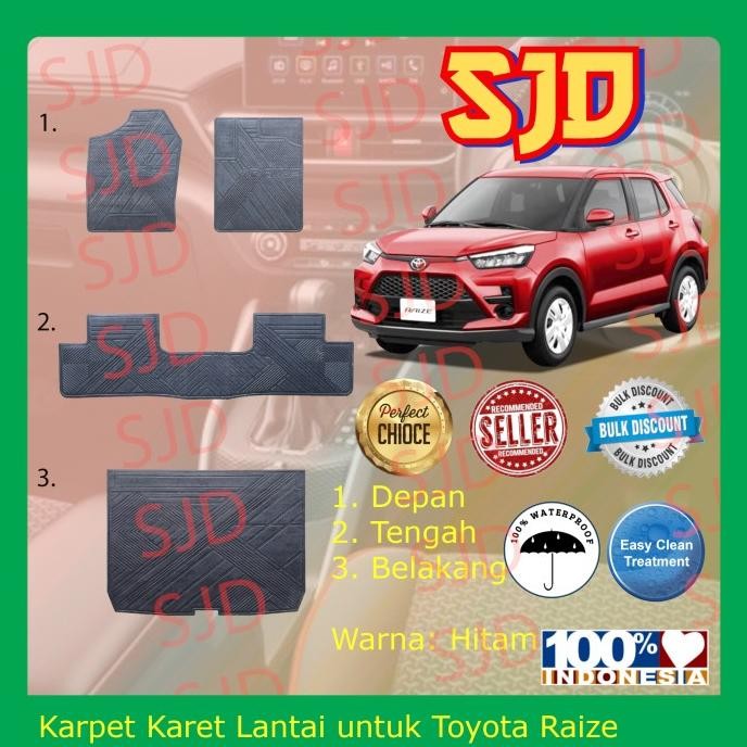 '' Karpet Mobil / Karpet Karet Lantai Untuk Mobil Toyota Raize ''