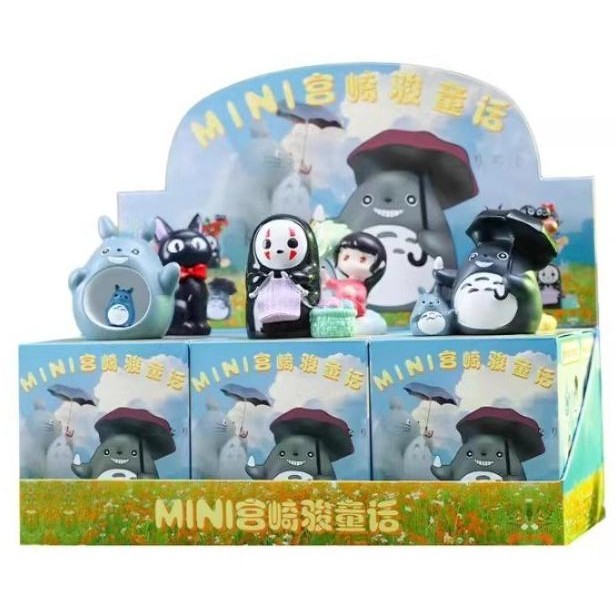 Figure Lampu Totoro Blind box Fairy Tale Totoro Ghibli Light Up Blind Box [gembira dendang] mainan