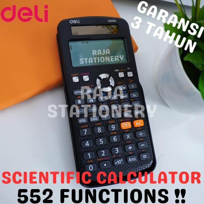 

Deli Scientific Calculator / Kalkulator Ilmiah Deli Matematika Ujian Hitung CD991ID RIY'