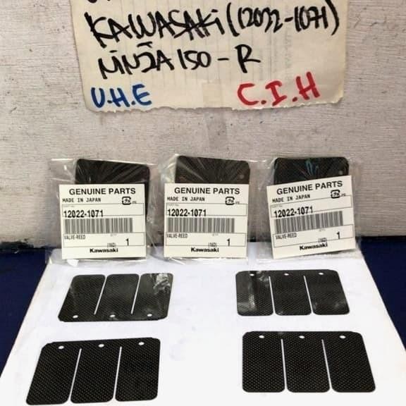 Lidah Membran Kawasaki Ninja 150R/Rr / Kx-125 (12022-1071)Carbon Hitam Original Dan Terpercaya