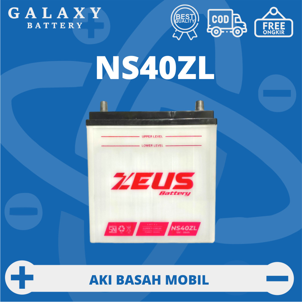Aki Mobil Honda Mobilio Freed Go NS40ZL Zeus Battery AM