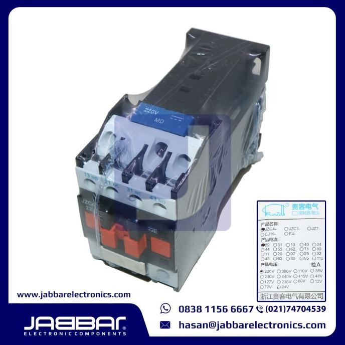 Jzc4-22 220V Contactor Relay New Stok