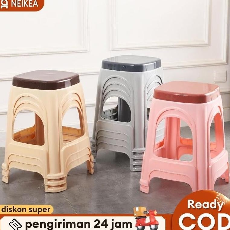 Kursi Bulat Kursi Baso Plastik Kursi Plastik Kursi Kamar Kursi Makan Kursi Belajar PlastikAnti-selip