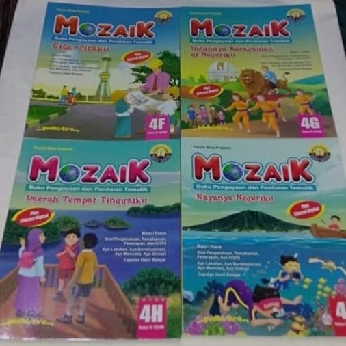 

1 Paket Mozaik Tematik 4F 4G 4H 4I SD Kelas 4 Semester 2 Kurtilas Revi