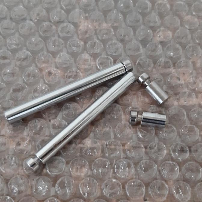 MURAH pen iklan 8 x 80 mm 1 set baut penyanggah frame akrilik / stand frame