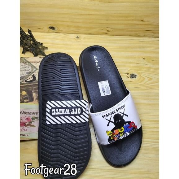Fth- Sandal Slide Kaws Supreme Sesame / Sandal Selop Kaws Grade Ori