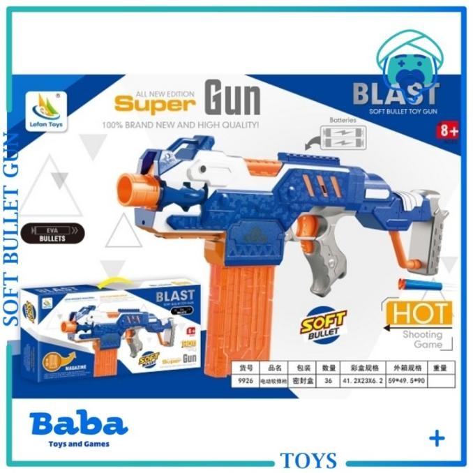 Sale Mainan Tembakan Otomatis Soft Bullet Gun 9926 Not Nerf Rapidstrike