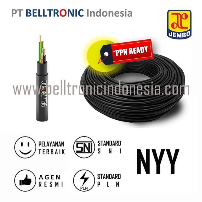 Kabel Jembo Nyy 4X6 Mm = 50 Meter *Bisa Ppn New Stok