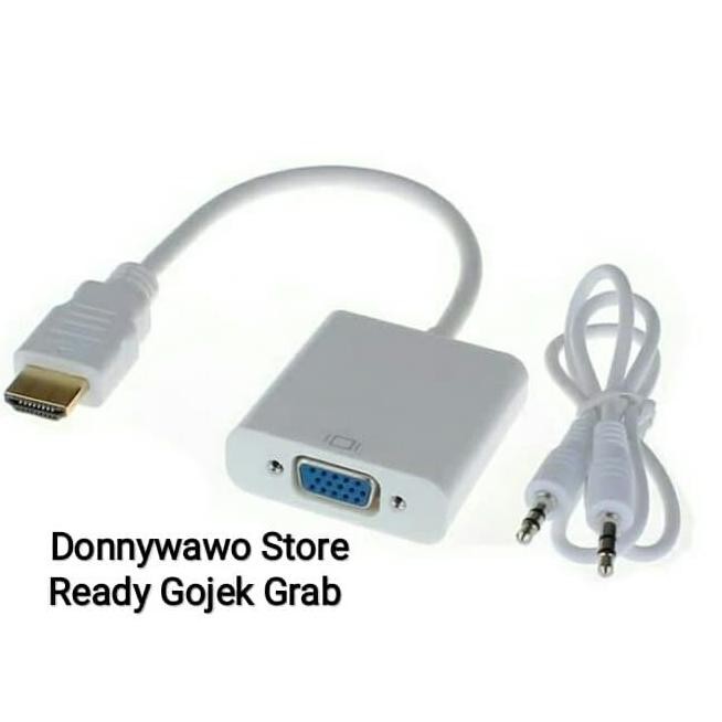 Converter HDMI VGA Kabel Audio HDMI To VGA Proyektor Notebook Laptop