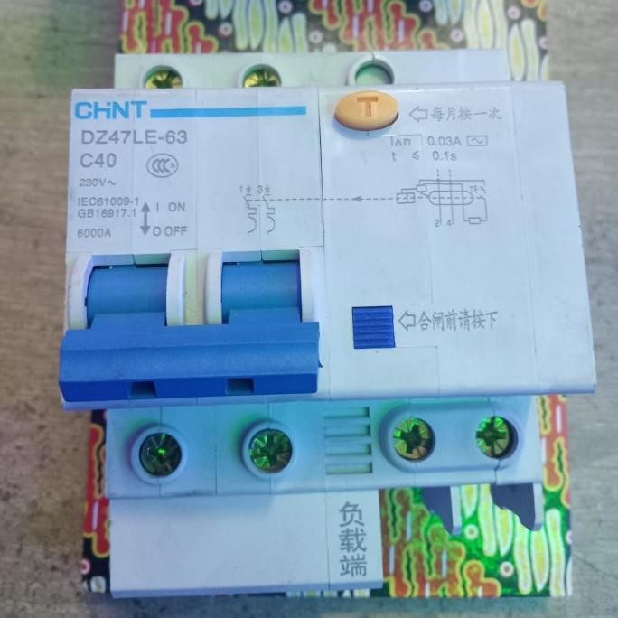 Dz47Le-63 C40 Elcb Chint New Stok