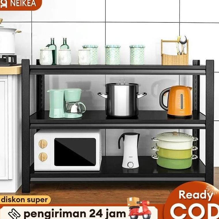 Rak Besi Siku 3 susun Rak Aquarium 90x30x100CM