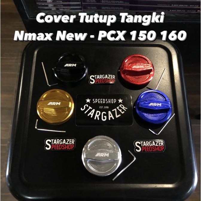 CAP FUEL TANK COVER TUTUP TANGKI VARIASI NMAX NEW PCX 150160 ARM ARUMI TERMURAH