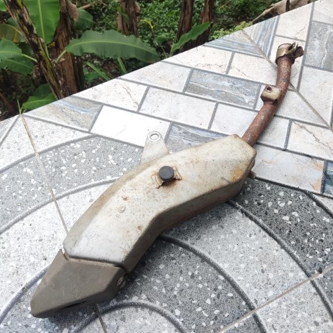 header leher slencer knalpot klx s 150 original ori