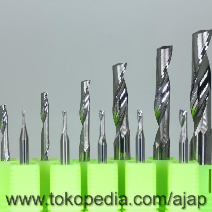 ENDMILL 1F 3.175 mm ACP ALUMINIUM END MILL router bit cnc murah
