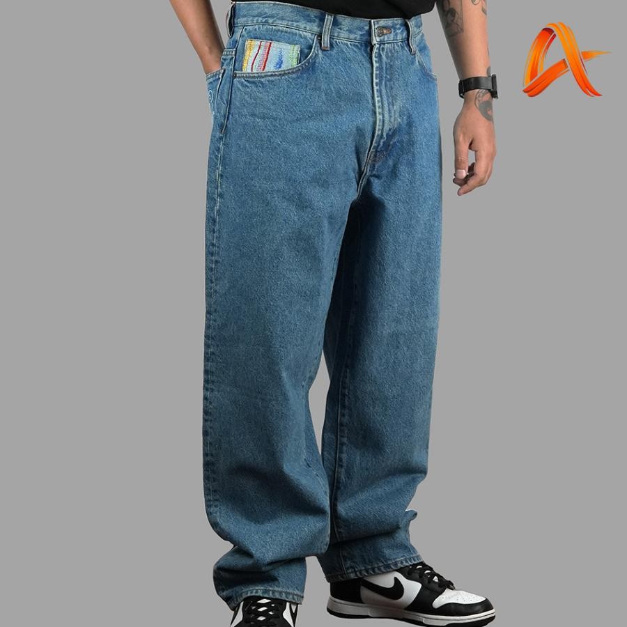 Baru Supreme Coogi Baggy Jeans Blue Original