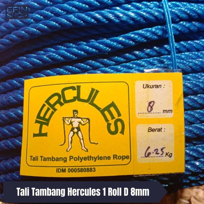 

Tambang 8Mm / Tali Tambang Per Roll 200M/ Tambang Plastik Merk Hecules Co