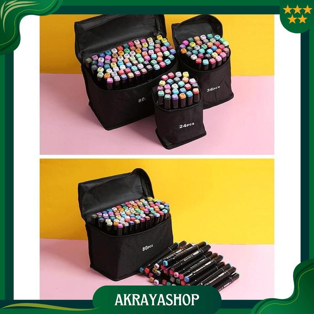 

Wd Touchfive 168Pcs Warna Sketsa Spidol Umum General Marker Set Animation Markers / Sketch Twin Market Set Spidol Promo Puncak