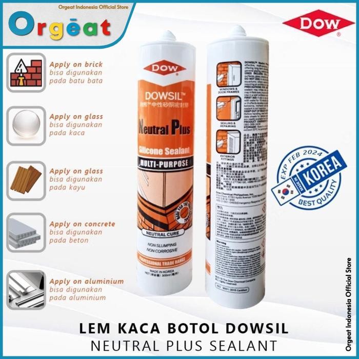 OGT - Lem Kaca Akuarium Sealant Dowsil Netral Aquarium Sealent Silent Mobil