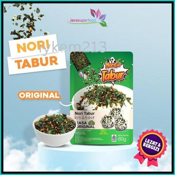 

JAVA NORI TABUR RUMPUT LAUT PANGGANG ORIGINAL 60GR - NORIGO NORI TABUR