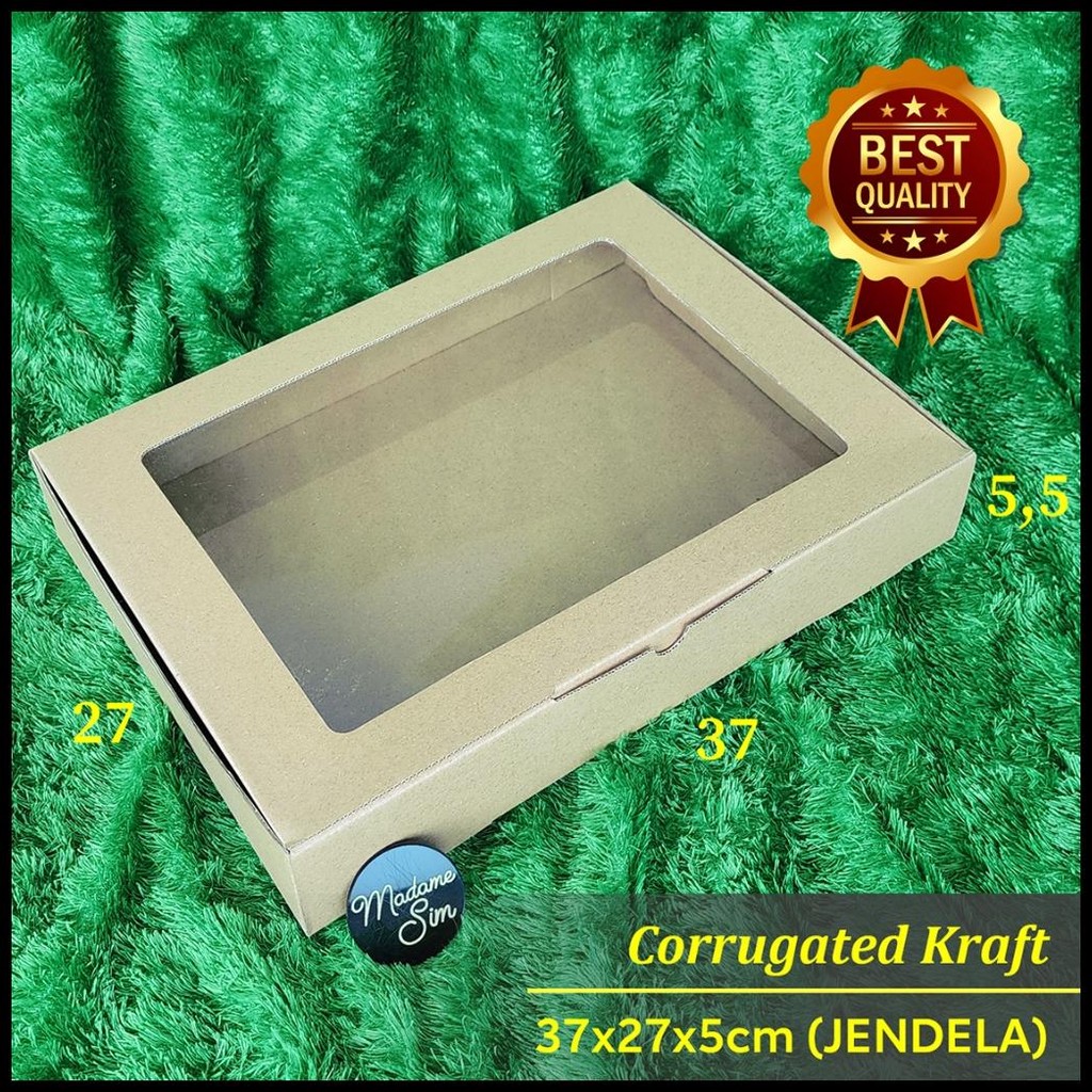 

Ready Gift Box - Kotak Hampers - Dus Corrugated 37X27X5 - Jendela (Isi : 10 Pcs) {Terlaris|Best Seller}