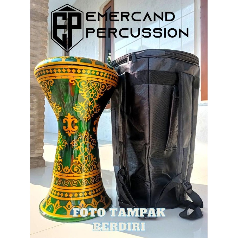 DARBUKA 8 INCH ALUMINIUM TERLARIS MOTIF MIKA PB FULL SET