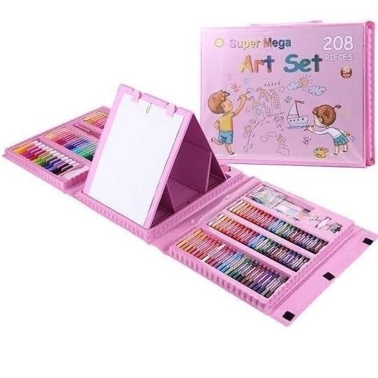 

fx-45 Set Alat Gambar Anak Crayon Gambar Pensil Warna 208 Komplit Alat Lukis Original
