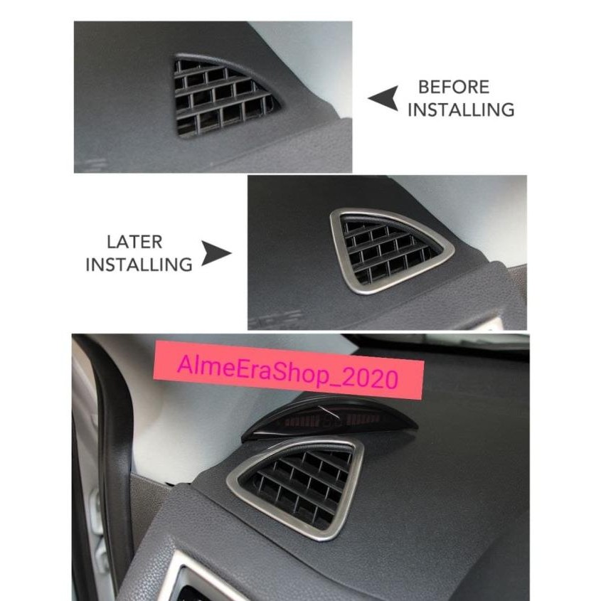 New List Chrome Grill AC Depan Kiri Kanan Mitsubishi Outlander Sport