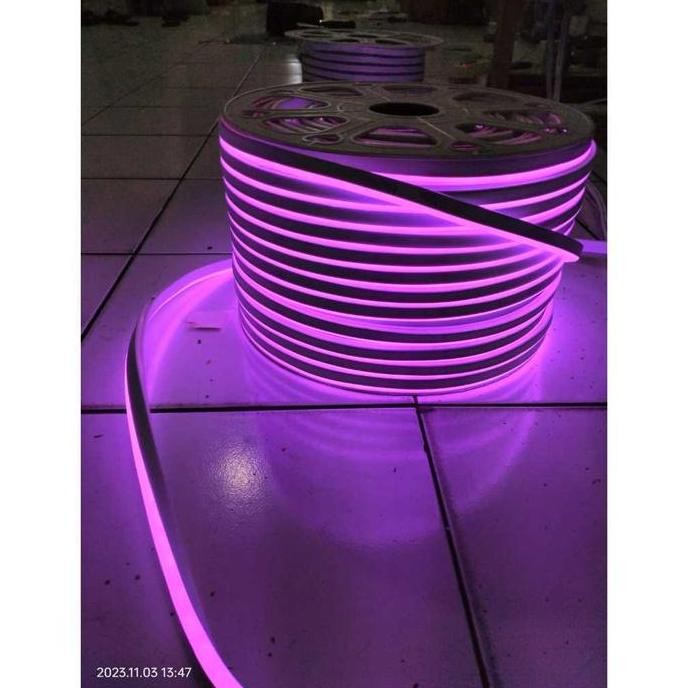 Lampu Led Neon Flex Selang 220V Per 16 - 20M (Dapat Soket Panjang 1Meter Dan Ada Tombol On Off ) Lam