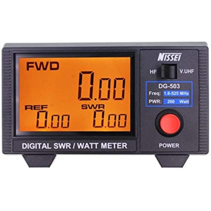 Nissei Dg-503 Digital 3  Lcd Swr/Power Meter 1.6-525Mhz 200W - Uhf-F Baru Tanpa Kardus Original Dan 