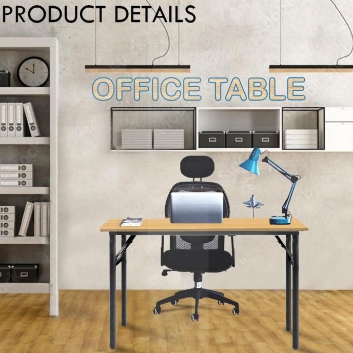 Meja Lipat portabel Meja Makan Meja Belajar Lipat Meja kerja Meja Kayu Meja Lipat besi Meja Pelatiha