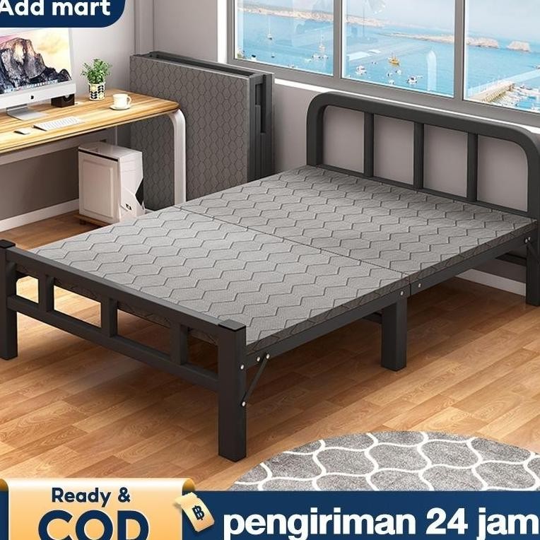 Ranjang Lipat Ranjang Besi Lipat Tempat Tidur Lipat Dipan Besi Folding Bed Portabel