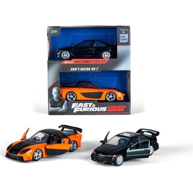 JADA FAST AND FURIOUS 2 PACK HONDA CIVIC EJ1 & MAZDA RX-7 SKALA 32 2904T