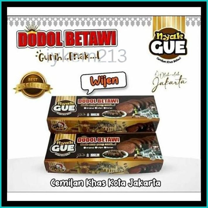 

DODOL BETAWI NYAK GUE - OLEH-OLEH KHAS JAKARTA | 2 LONJOR/PACK (200GR) | ORIGINAL/WIJEN/DURIAN | TANPA PENGAWET