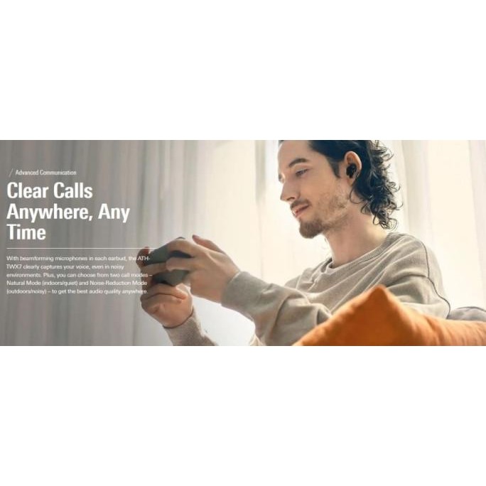 Promo Audio-Technica Ath-Twx7 Tws True Wireless Dynamic Earbuds Earphones