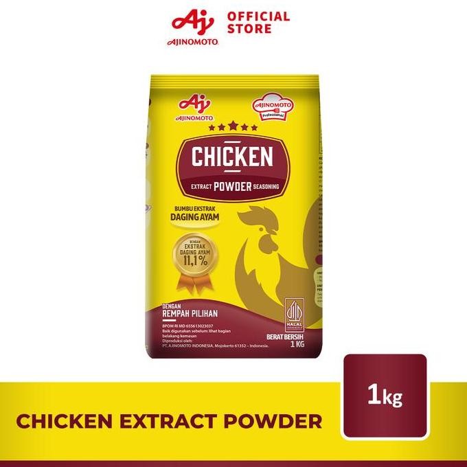 

Sale Aji-No-Moto Brand Chicken Extract Powder Seasoning Bumbu Kaldu Ajinomoto 1Kg
