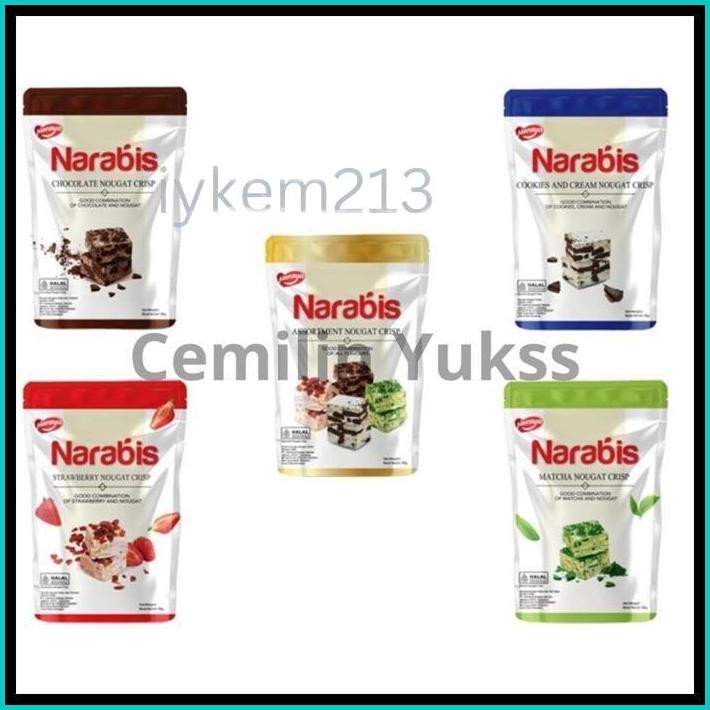 

NARAYA NARABIS 90G ASSORMENT NOUGAT CRISP NARABIS COKLAT STRAWBERY COOKIES MATCHA