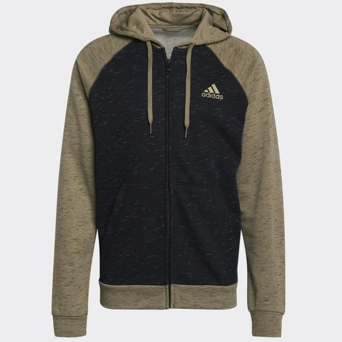Jaket Adidas Essentials Melange Zip Hoodie H12178 ORIGINAL