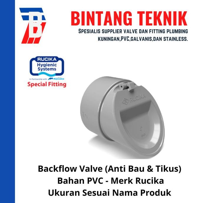 Backflow Valve 3" Inch Pvc Rucika Co
