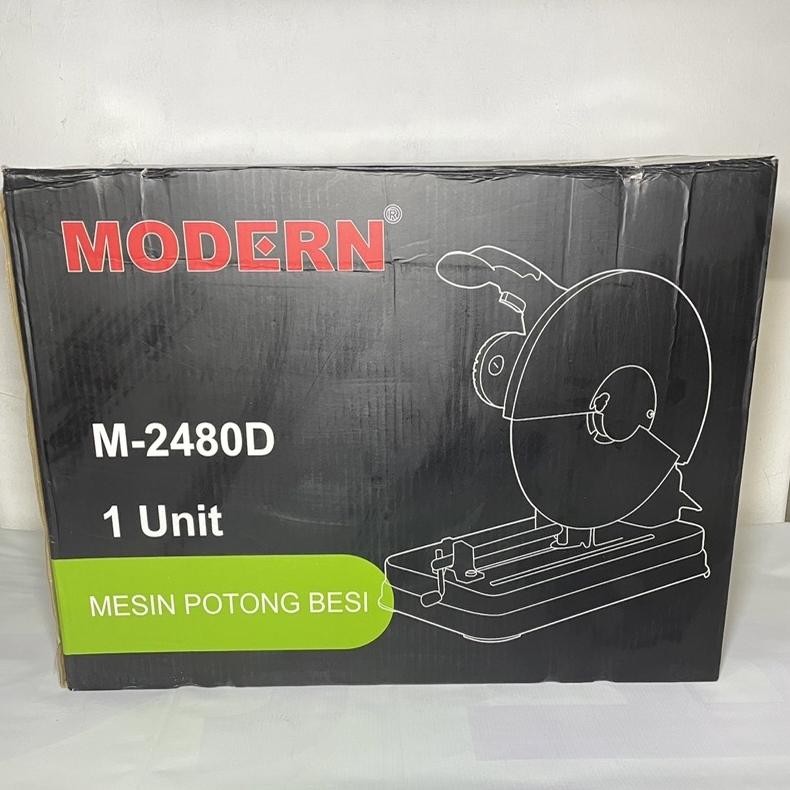 uk-75 ter-46 Mesin Cut Off M-2480D Modern / Mesin Potong Besi M-2480D Modern / Mesin Cut Off 14 Inch