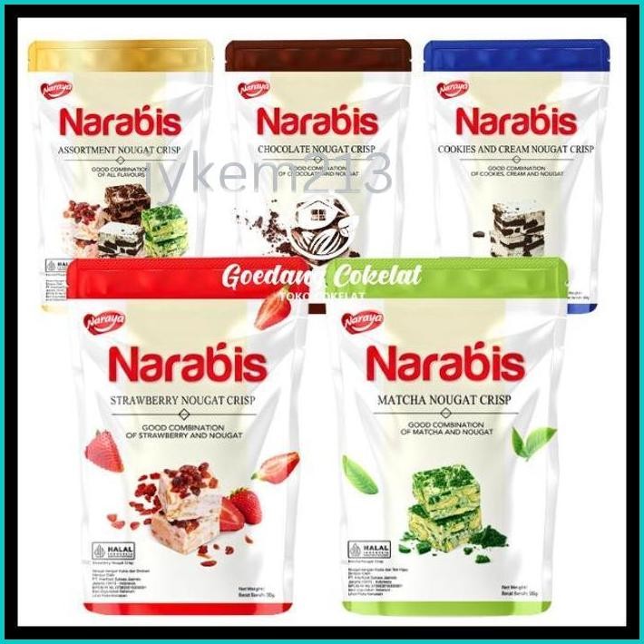 

NARAYA NARABIS NOUGAT CHOCOLATE STRAWBERRY MATCHA COOKIES CREAM ASSORTMENT NOUGAT CRISP 90G