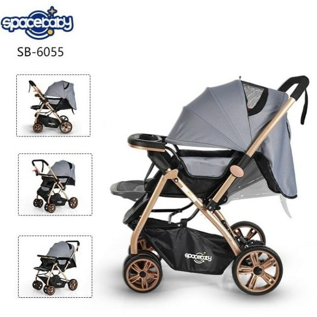 BABY STROLLER SPACE BABY SPACEBABY SB-6055 SB6055 SB 6055 (SIZE XL)
