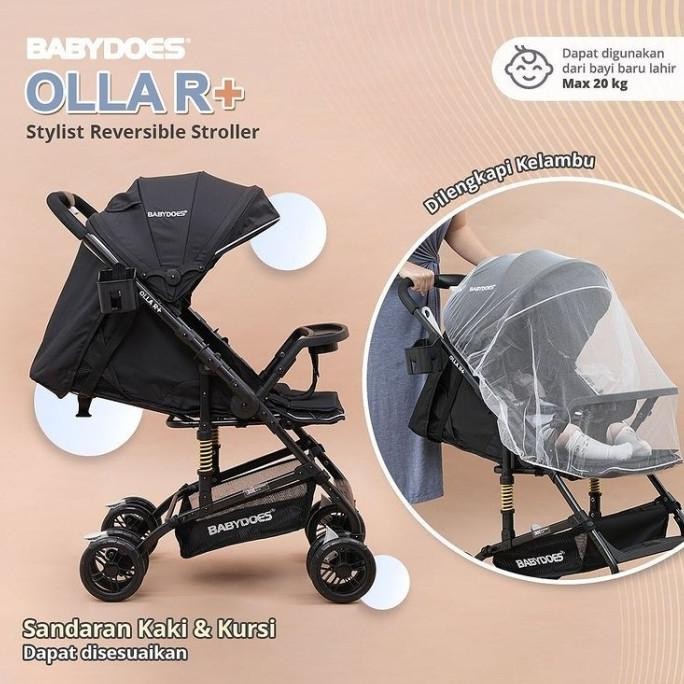 STROLLER BABYDOES HOLA R REVERSIBLE HANDLE / STROLLER HADAP IBU
